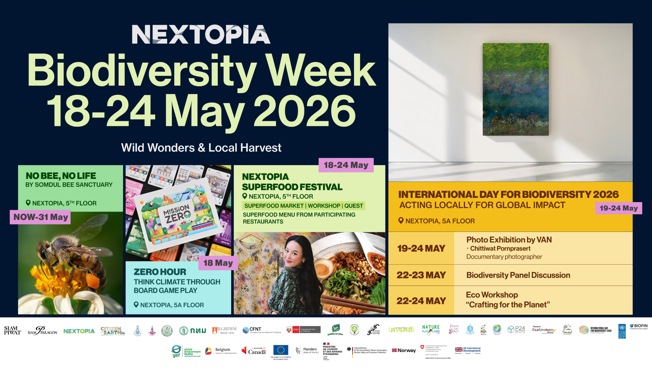 สยามพิวรรธน์เปิดตัว NEXTOPIA เมืองต้นแบบแห่งอนาคต จัดเทศกาลความหลากหลายทางชีวภาพครั้งใหญ่ใจกลางเมือง ณ วันที่ 18-24 พ.ค.นี้ ชั้น 5 สยามพารากอน